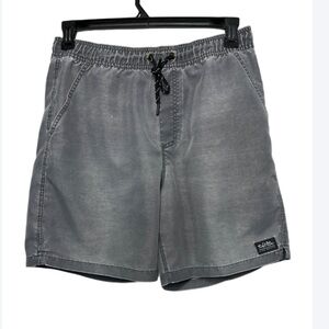 Salt Life Gray Swim Trunks Men’s Large | Sand-Washed Look | Elastic Waist